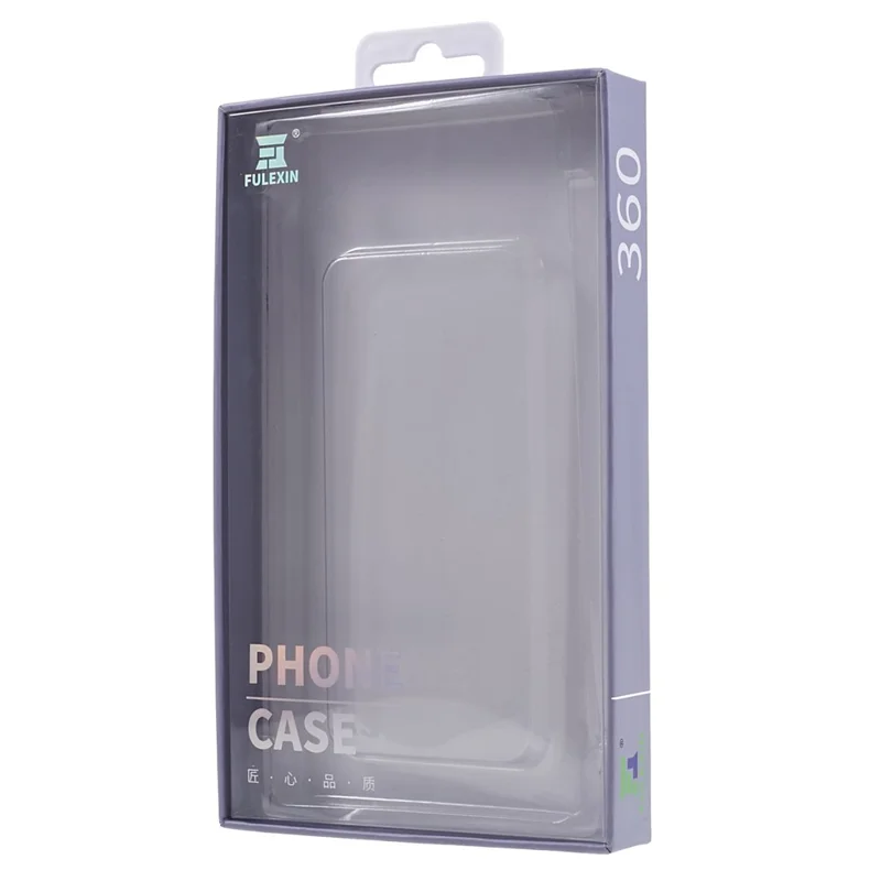 FULEXIN Capa para iPhone 15 Pro Case Transparente Acrílica + TPU Anti-Risco Resistente a Choques - Preto