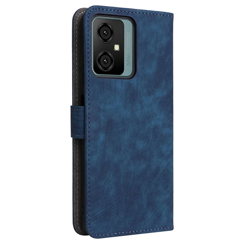 Capa com Suporte para Blackview Oscal C70 / Oscal Tiger 10 Capa Carteira em Couro PU com Proteção RFID e Alça - Azul