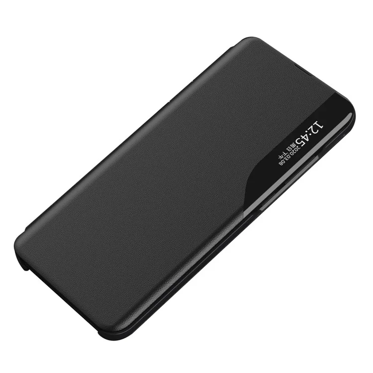 For Honor 90 Lite 5G / X50i 5G View Window Phone Case PU Leather Shockproof Stand Cover - Preto
