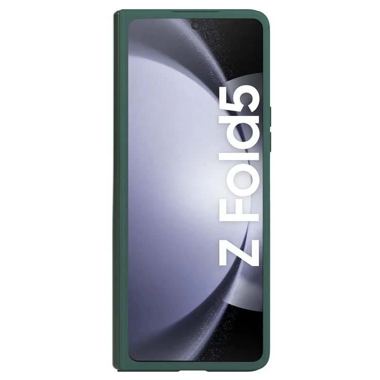 NILLKIN Shockproof Case for Samsung Galaxy Z Fold5 5G Dual Layer Hybrid Hard PC Soft Silicone Case with Slide Camera Lens Cover - Green