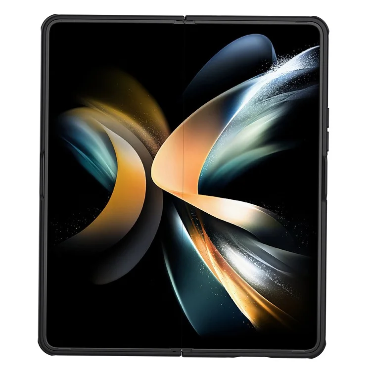 NILLKIN CamShield Fold Case für Samsung Galaxy Z Fold5 5G TPU+PC Handyhülle mit Ständer und Stifthalter - Schwarz