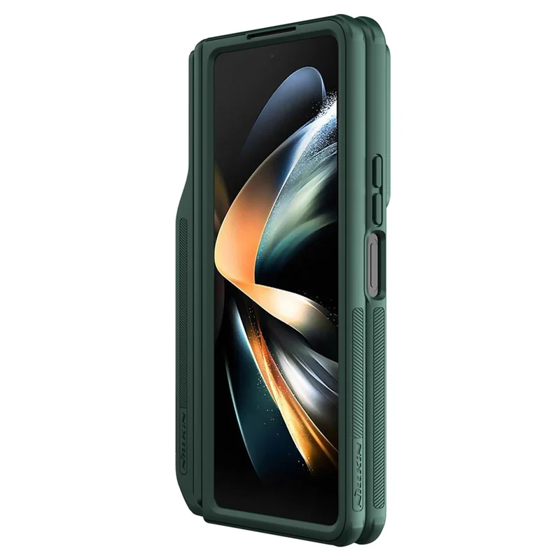 NILLKIN CamShield Fold Case for Samsung Galaxy Z Fold5 5G TPU+PC Phone Cover Kickstand Shell with Pen Slot - Green
