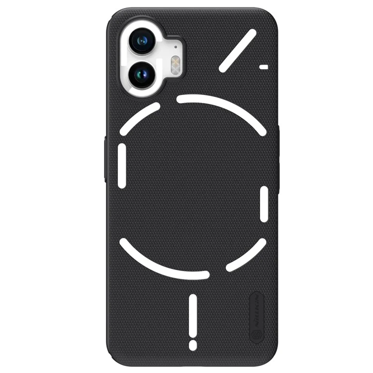 NILLKIN Frosted Shield Phone Case для Nothing Phone (2), матовый жёсткий пластиковый защитный чехол для задней панели - чёрный