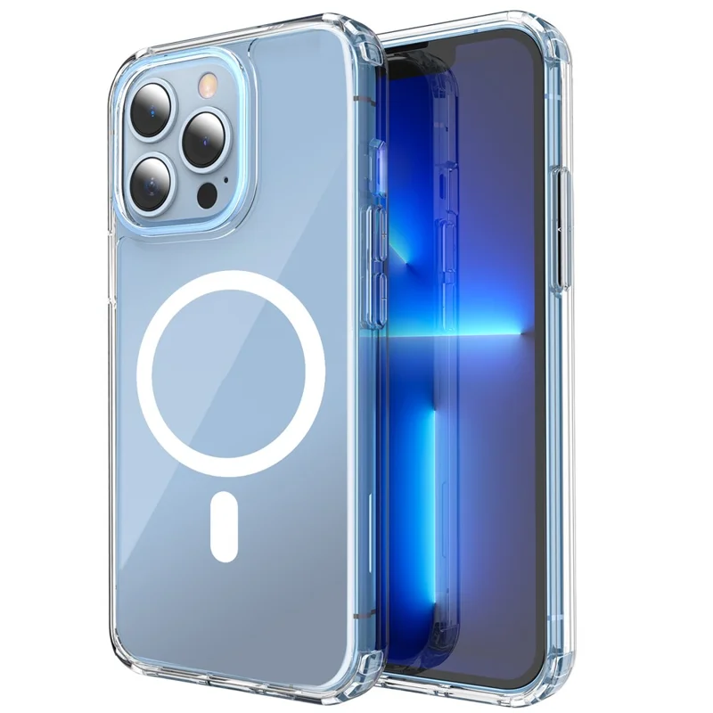 AHASTYLE PC06 For iPhone 13 Pro Compatible with MagSafe Cell Phone Cover HD Clear PC + TPU Case Shell