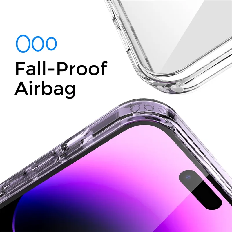 AHASTYLE PC06 For iPhone 14 Pro Max Dustproof Phone Case Compatible with MagSafe HD Clear PC + TPU Cover