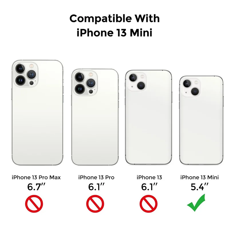 AHASTYLE PC06 for iPhone 13 Anti-Scratch Transparent PC + TPU Cover Slim-fit Mobile Phone Shell Case