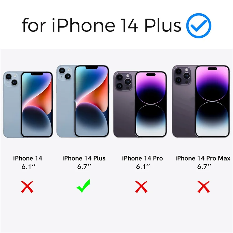 AHASTYLE PC06 Anti-Scratch PC + TPU Cover For iPhone 14 , Dustproof Clear Mobile Phone Shell Case