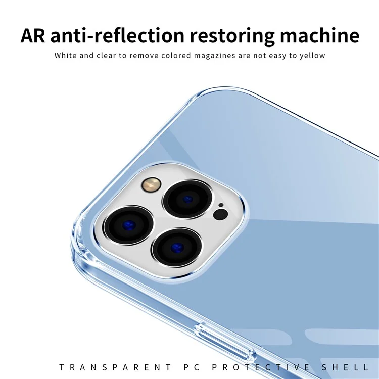 MOFI JK PC Série Transprent Hard PC Case para iPhone 15 Pro, Capa Protetora de Telefone Anti-Arranhões
