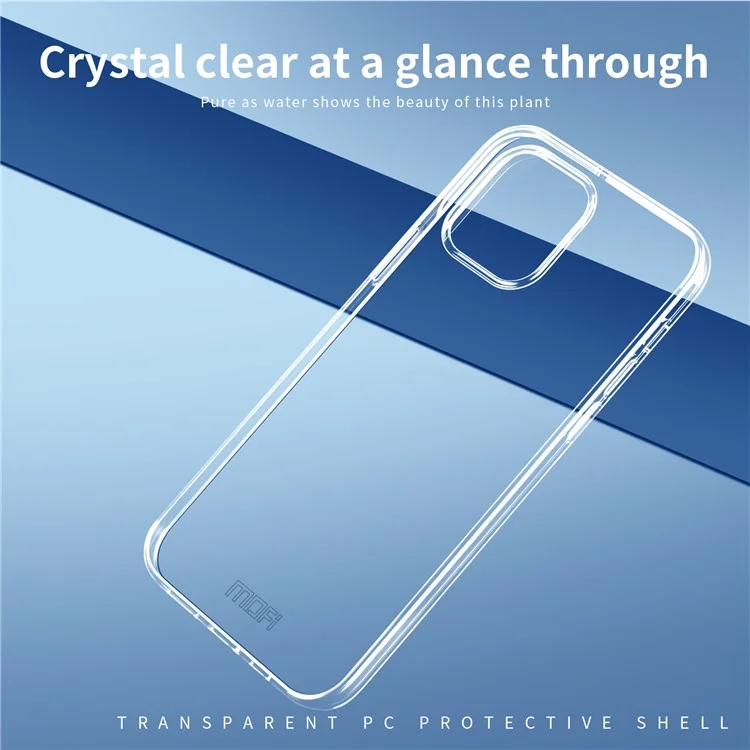 MOFI JK PC Série Transprent Hard PC Case para iPhone 15 Pro, Capa Protetora de Telefone Anti-Arranhões