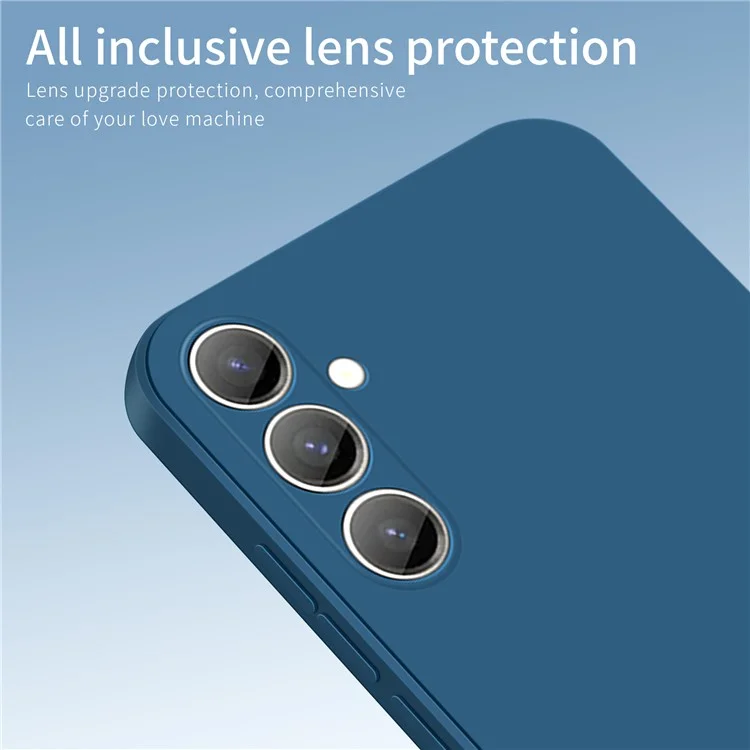PINWUYO JK TPU-2 Serie für Samsung Galaxy S23 FE Handyhülle Präzise Aussparungen Weiche TPU Handyhülle - Dunkelblau
