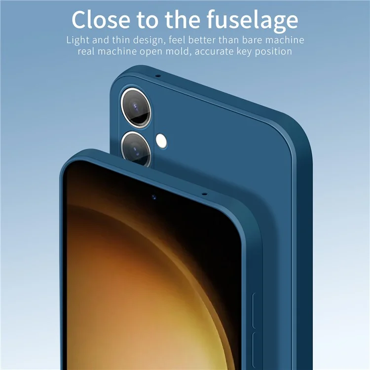 PINWUYO JK TPU-2 Serie für Samsung Galaxy S23 FE Handyhülle Präzise Aussparungen Weiche TPU Handyhülle - Dunkelblau