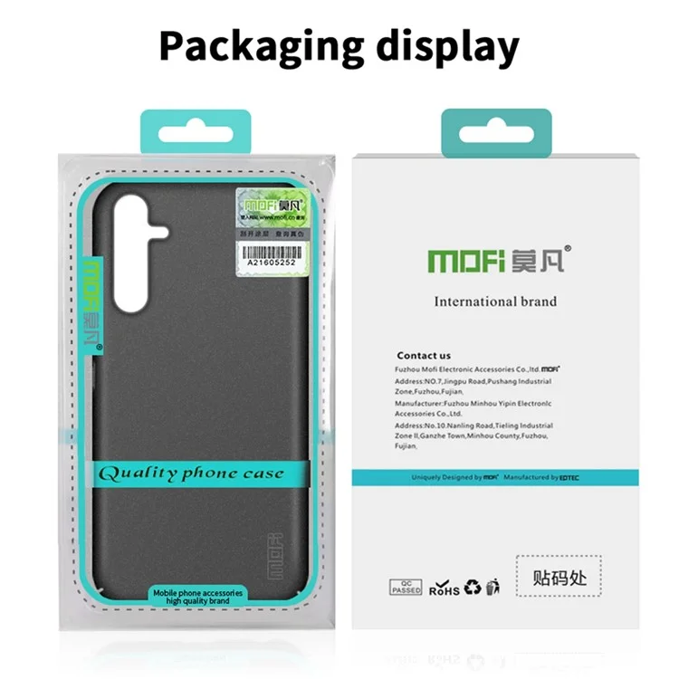 MOFI Shield Matte Series для Samsung Galaxy S23 FE Slim-Fit чехол для мобильного телефона PC Phone Cover - Черный