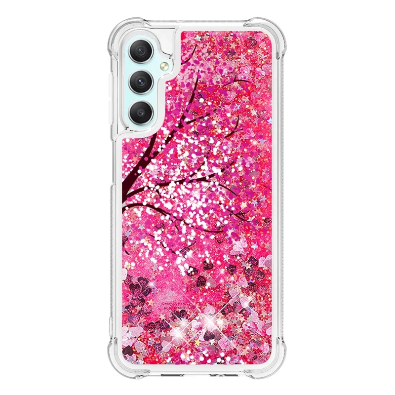 For Samsung Galaxy A24 4G (162.1 x 77.6 x 8.3mm) TPU Case with Quicksand and Pattern Printed - Wind Chimes