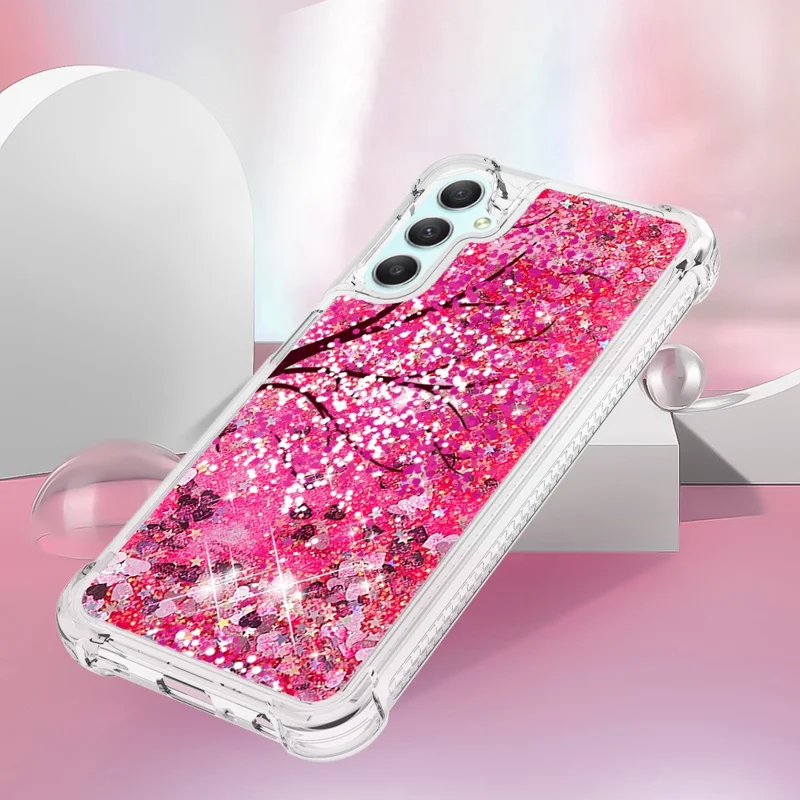 For Samsung Galaxy A24 4G (162.1 x 77.6 x 8.3mm) TPU Case with Quicksand and Pattern Printed - Wind Chimes