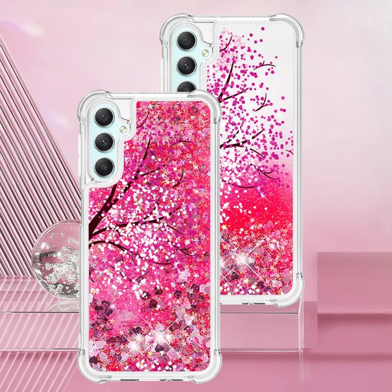For Samsung Galaxy A24 4G (162.1 x 77.6 x 8.3mm) TPU Case with Quicksand and Pattern Printed - Wind Chimes
