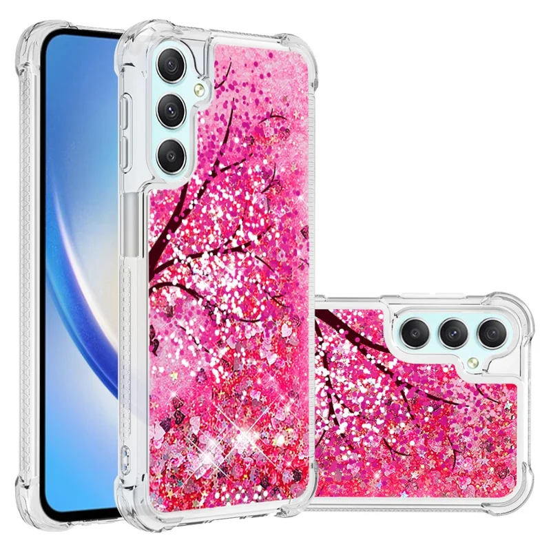 For Samsung Galaxy A24 4G (162.1 x 77.6 x 8.3mm) TPU Case with Quicksand and Pattern Printed - Wind Chimes