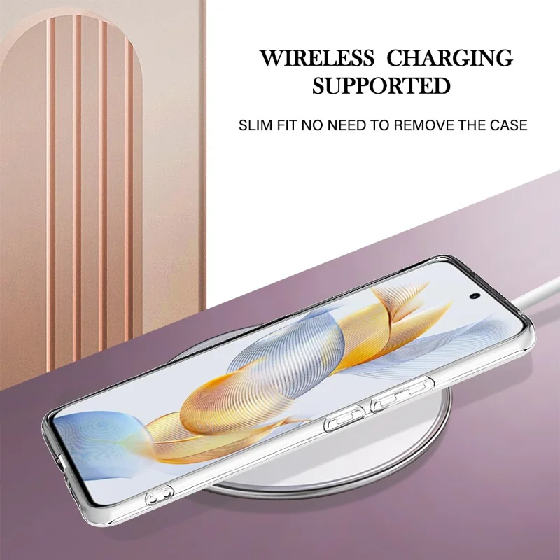 Cover TPU per Honor 90 con Motivo Marmo IMD, Copertura Posteriore Placcata - Rosa Dorato 005