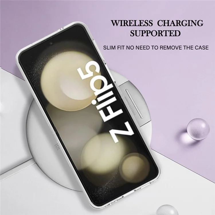 Serie YB IMD-16 Estilo-E Para Samsung Galaxy Z Flip5 5G Cubierta de teléfono electrochapada 2.0mm TPU Patrón de mármol IMD Case - Rosa
