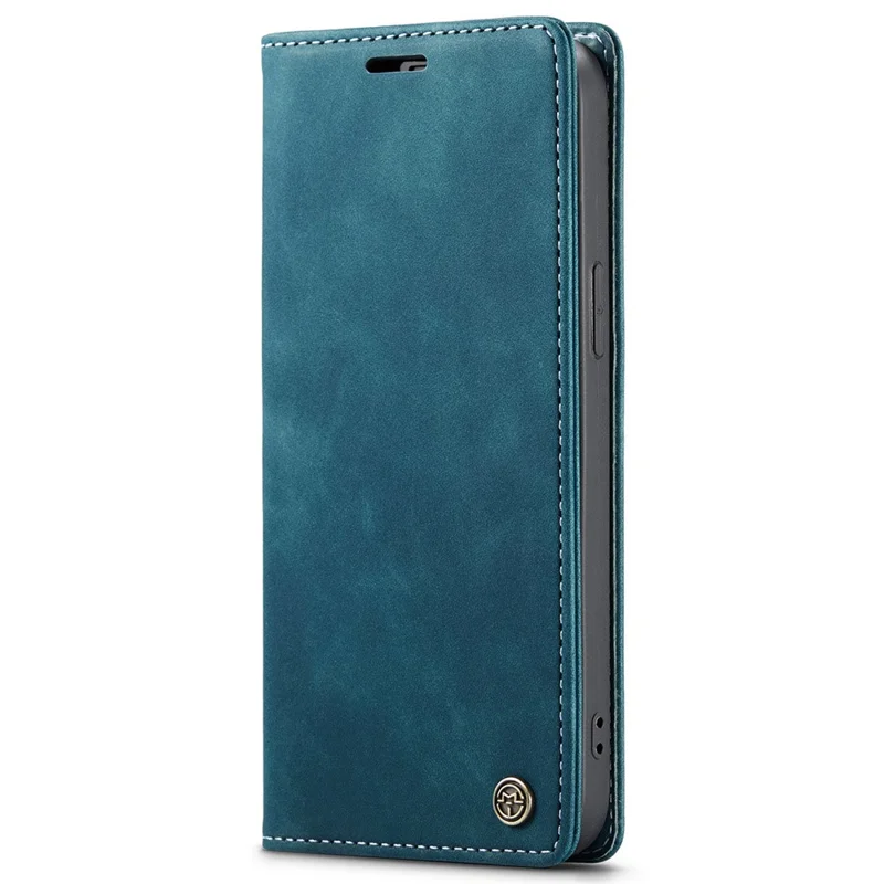 CASEME 013 Series For iPhone 15 Pro Leather Wallet Phone Case Folding Stand Anti-scratch Cover - Blue