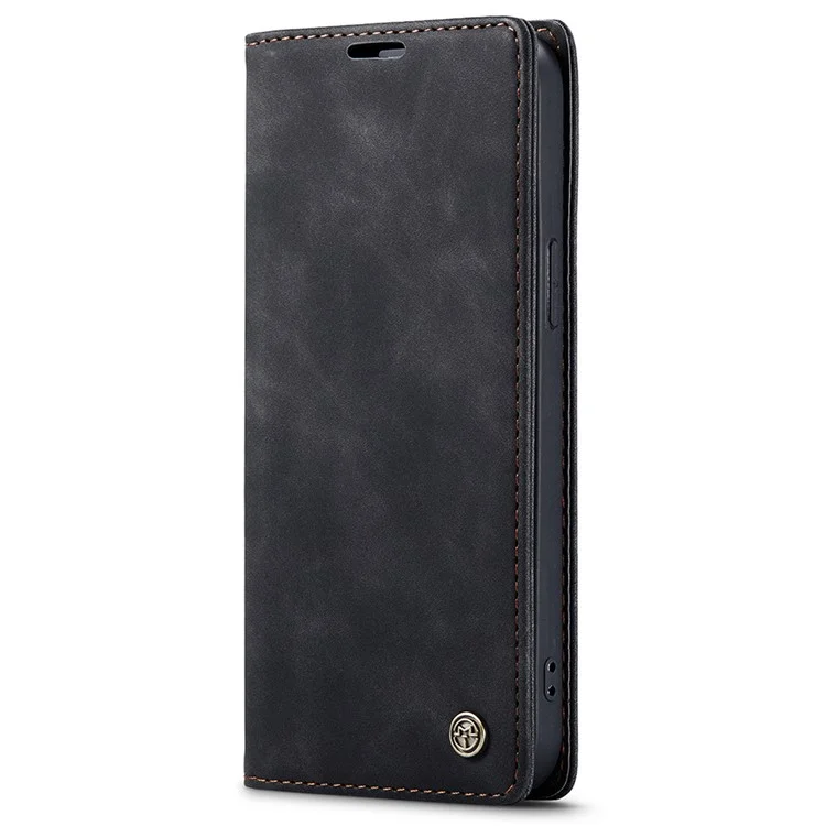 CASEME 013 Series per iPhone 15 Pro Max Custodia portafoglio in pelle con supporto - Nero
