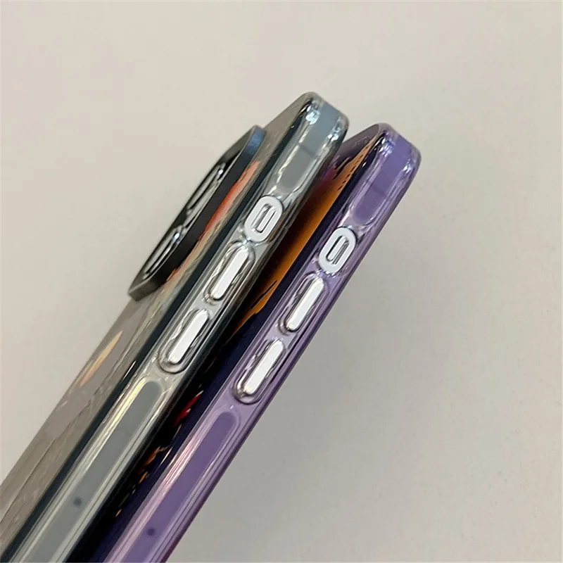 For iPhone 14 Pro Max Graffiti Phone Case Animal Pattern Printing PC+TPU Anti-Scratch Cover - Tattered Bear