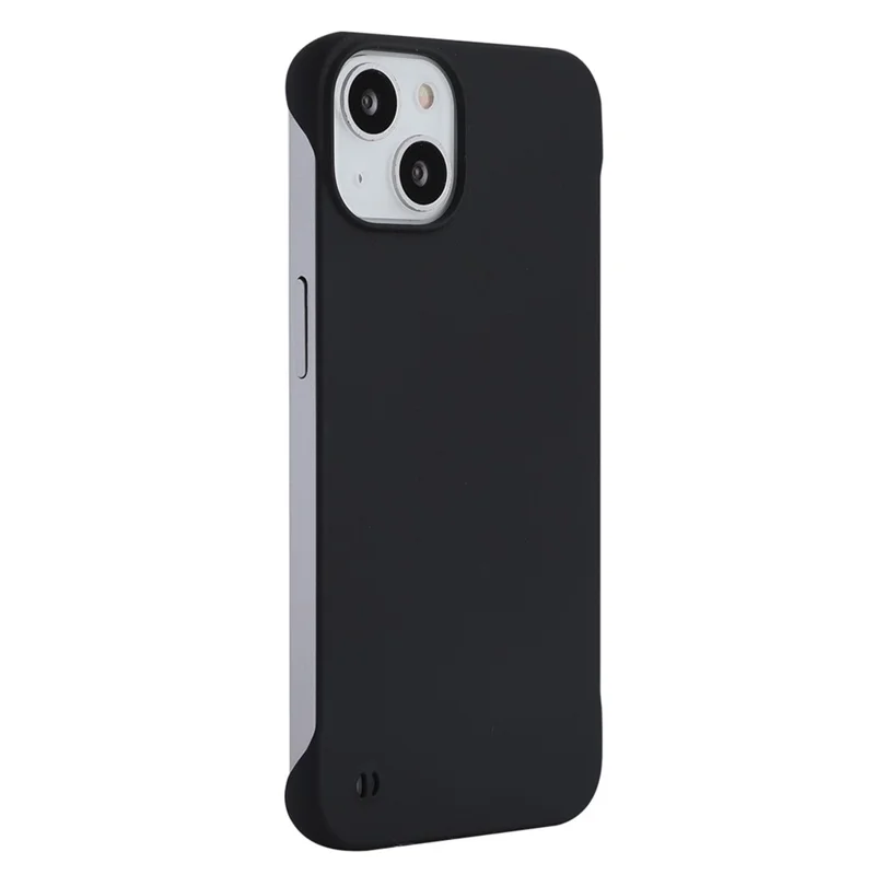ENKAY HAT PRINCE Phone Case for iPhone 15 , Anti-drop Rubberized Matte Hard PC Frameless Back Cover - Black