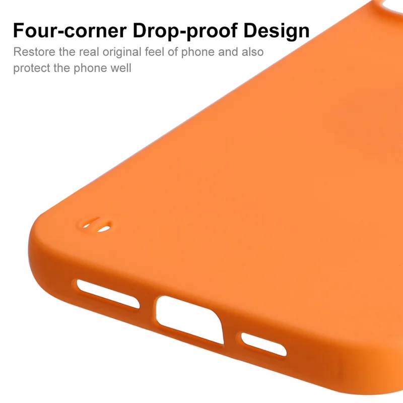 ENKAY HAT PRINCE Phone Case for iPhone 15 , Anti-drop Rubberized Matte Hard PC Frameless Back Cover - Black