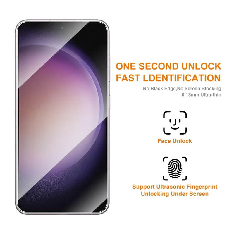 ENKAY HAT PRINCE Für Samsung Galaxy S23+ Retro Lederüberzogene PC-Handyhülle mit 0,18 mm hochwertigem Aluminium-Silizium-Glas-Schutzfolie - Braun