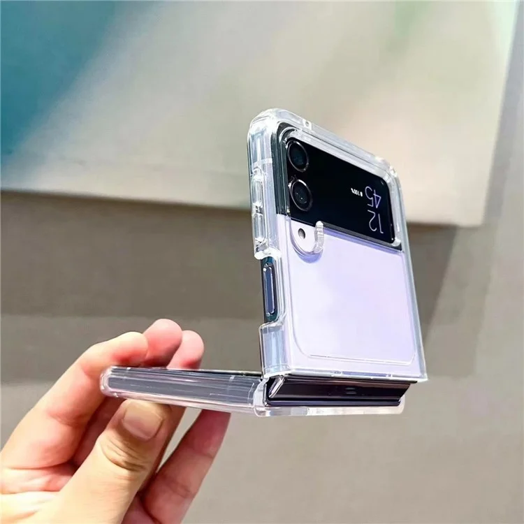 Bulk Buy Glitter Sparkle Phone Case für Samsung Galaxy Z Flip4 5G, Harte PC-Kratzer-Schutz-Abdeckung - Schillerndes Lila