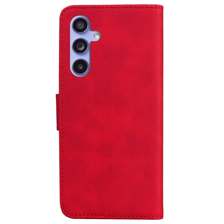 Für Samsung Galaxy S23 FE Butterfly Printing Flip Stand Wallet Case Leather Anti-drop Phone Cover - Rot