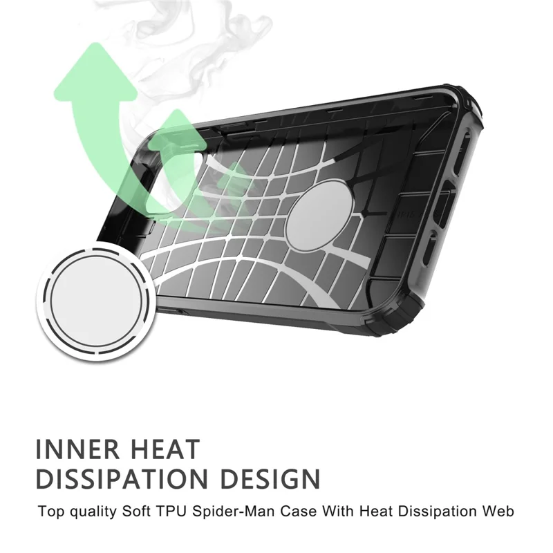 Protective Phone Case for iPhone 15 Plus , PC+TPU Dual Layer Shock Absorption Cover - Silver