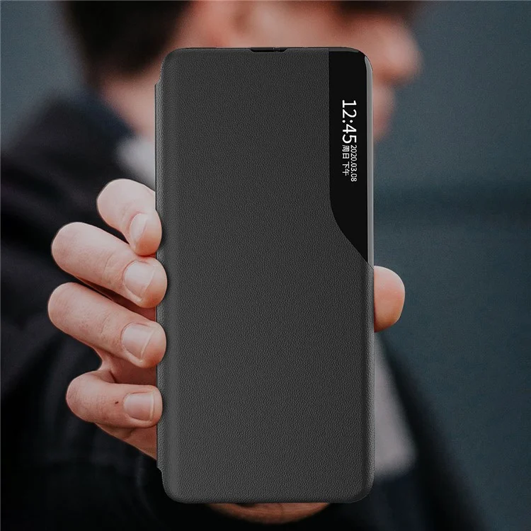 For iPhone 15 Pro Max Phone Case Folio Flip PU Leather Stand Cover - Black