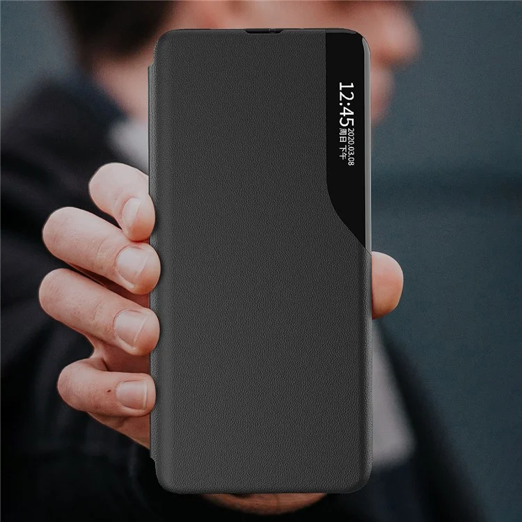 For iPhone 15 Phone Case Folio Flip PU Leather Stand Cover - Black