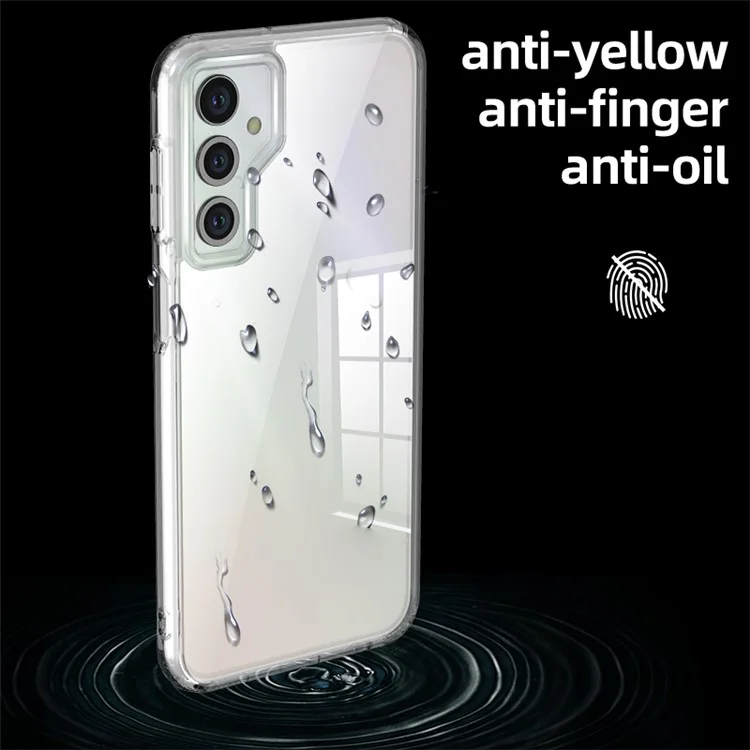 Für Samsung Galaxy F34 5G / M34 5G PC+TPU Handyhülle Airbag Schutz Sturzsichere Handyhülle - Matt Schwarz