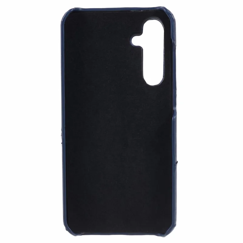 For Samsung Galaxy S23 FE Phone Case PU Leather Coated PC Back Cover with 2 Card Slots - Blue