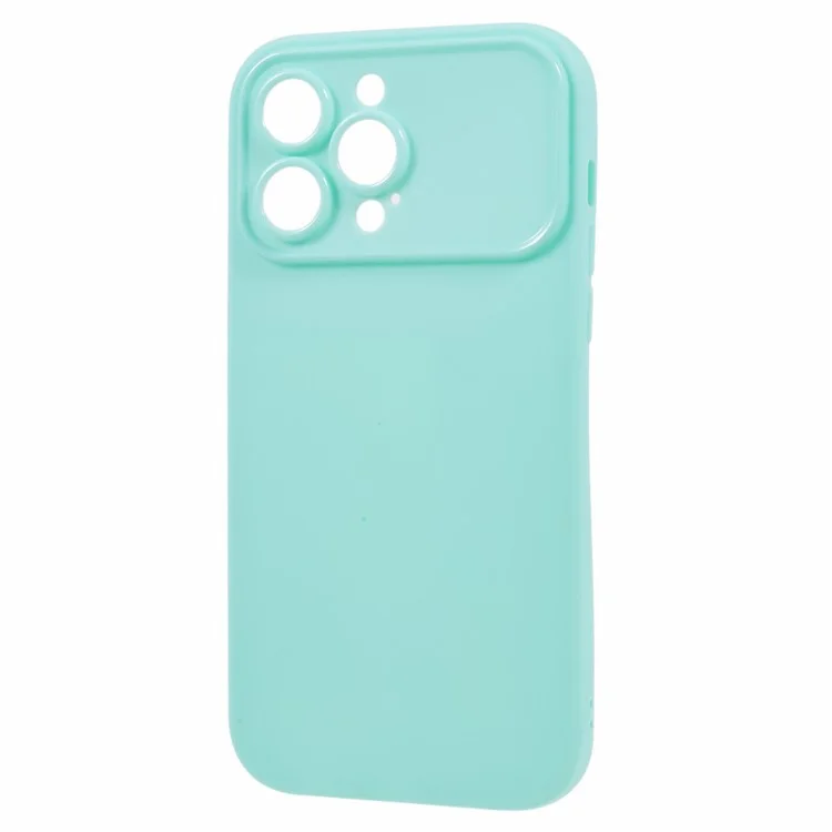 For iPhone 14 Pro Soft TPU Phone Case Matte Phone Back Shell Protective Cover (Precise Rear Lens Cutout) - Light Green