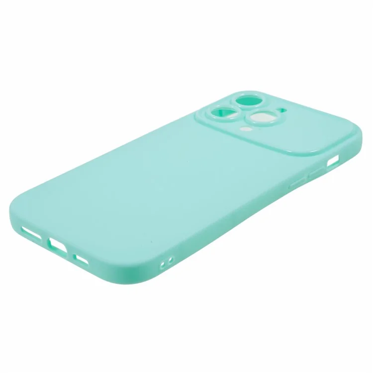 Per iPhone 14 Pro Max TPU Phone Case Anti-Scratch Cover Matte Phone Back Shell (Precise Rear Lens Cutout) - Light Green