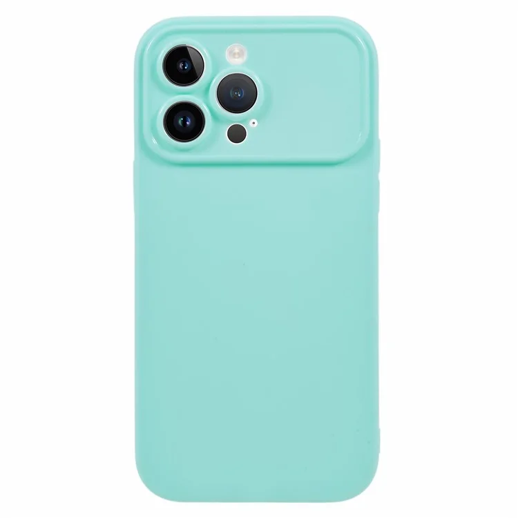 For iPhone 13 Pro Phone Case Dustproof Phone Cover Matte Soft TPU Shell (Precise Rear Lens Cutout) - Light Green