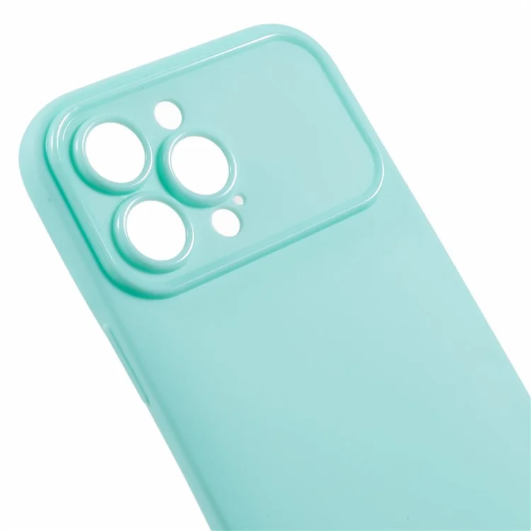 For iPhone 13 Pro Phone Case Dustproof Phone Cover Matte Soft TPU Shell (Precise Rear Lens Cutout) - Light Green