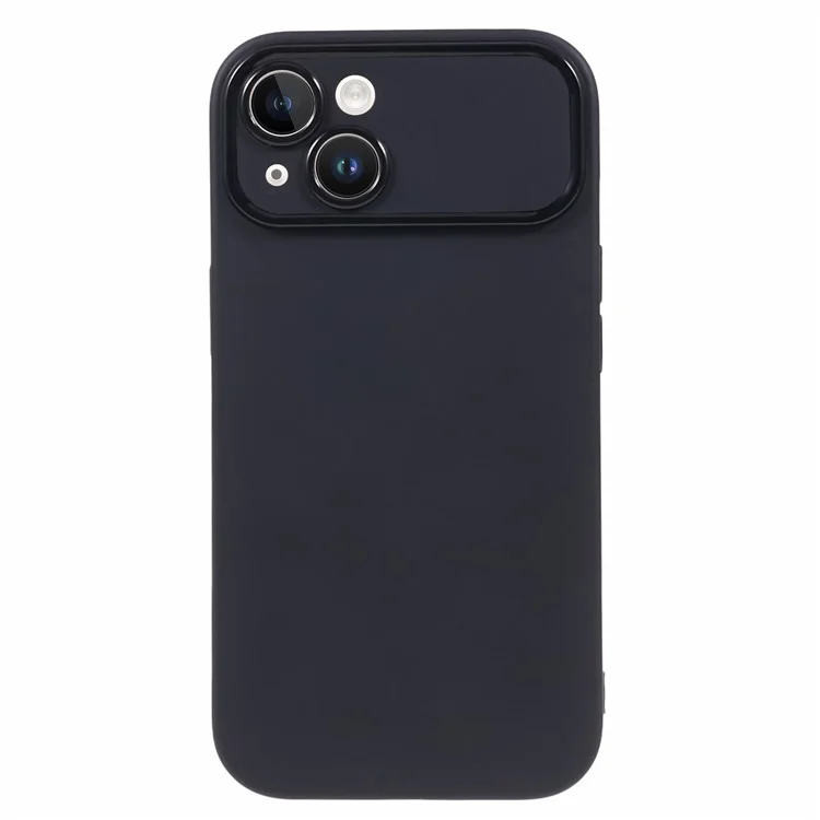 For iPhone 14 Plus Slim-Fit TPU Phone Case Matte Surface Protective Cell Phone Cover (Precise Rear Lens Cutout) - Black