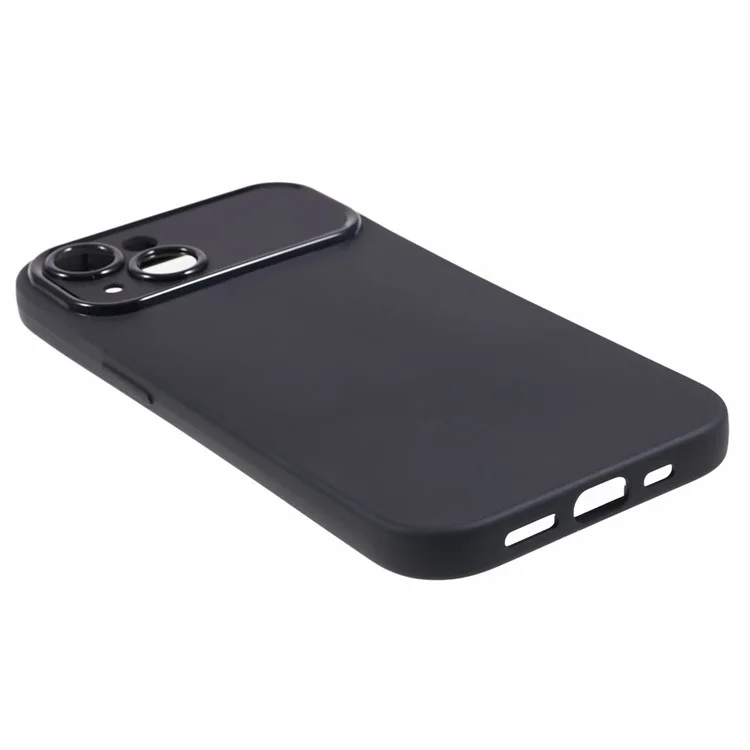For iPhone 14 Plus Slim-Fit TPU Phone Case Matte Surface Protective Cell Phone Cover (Precise Rear Lens Cutout) - Black