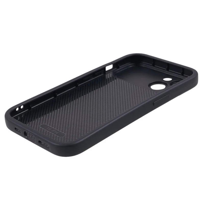 For iPhone 14 Flexible TPU Phone Case Matte Smartphone Back Shell Soft Cover (Precise Rear Lens Cutout) - Black
