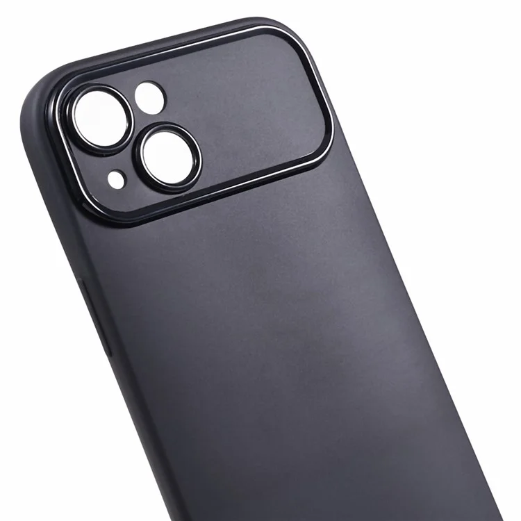 Per iPhone 13 Matte Phone Back Shell Soft TPU Phone Case Protective Cover (Preciso Taglio Posteriore Obiettivo) - Nero