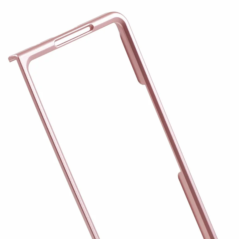 Pour Samsung Galaxy Z Fold5 5G Kickstand Phone Case PC+TPU Dual Layer Protective Cover - Rose Gold