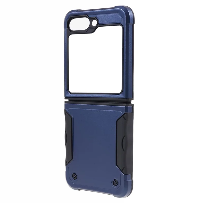 For Samsung Galaxy Z Flip5 5G Two-Piece Design Phone Case PC + TPU Anti-Scratch Cover - Blue