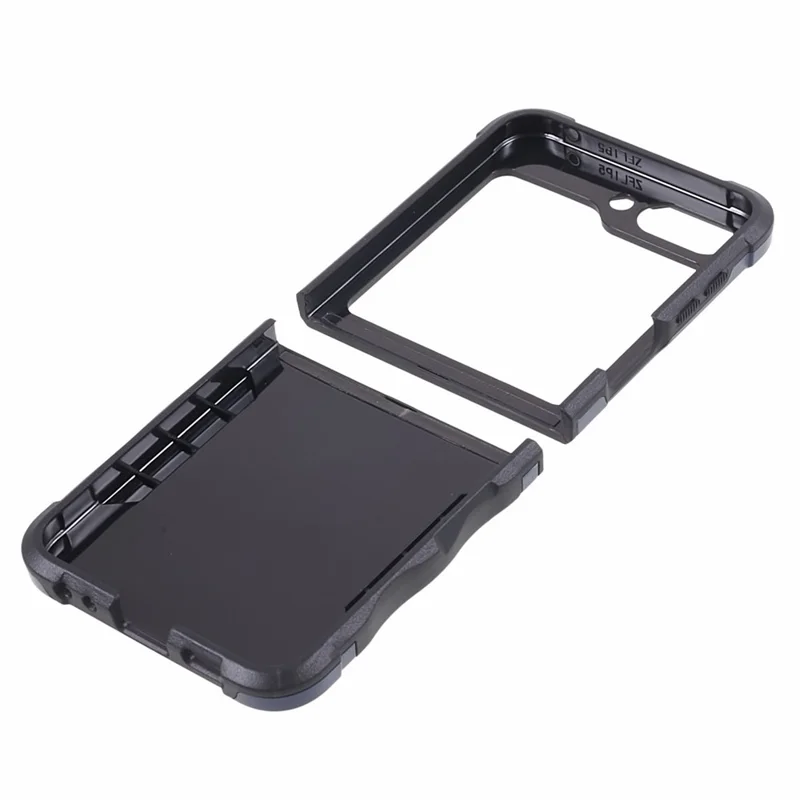 For Samsung Galaxy Z Flip5 5G Two-Piece Design Phone Case PC + TPU Anti-Scratch Cover - Blue