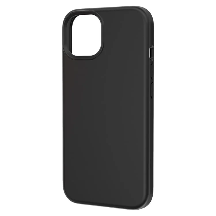 Для iPhone 15 Plus PC + TPU гибридный корпус телефона Anti-Scratch Phone Case Rubberized Surface Cover - Черный