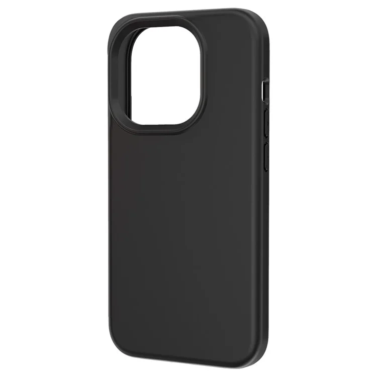 For iPhone 15 Pro Max PC + TPU Hybrid Phone Shell Anti-Scratch Rubberized Surface Phone Case Cover - Black