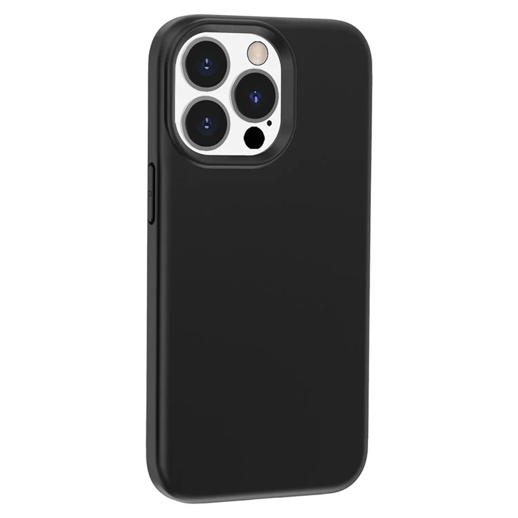 For iPhone 15 Pro Max PC + TPU Hybrid Phone Shell Anti-Scratch Rubberized Surface Phone Case Cover - Black