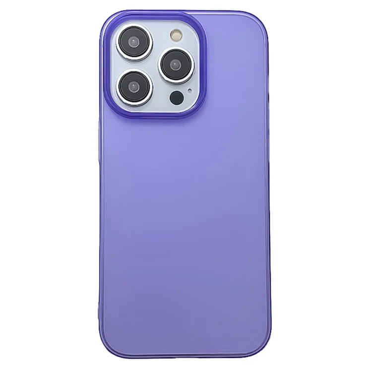 Für iPhone 15 Pro Smartphone Case Anti-Fingerabdruck PC Matt Telefonhülle - Lila